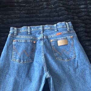 Wrangler Classic Blue Jeans with Signature Stitching